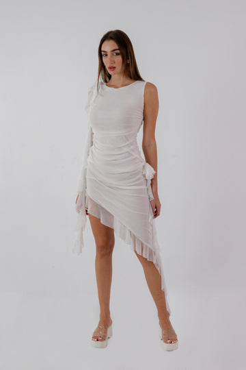 MELO Sway Dress In White