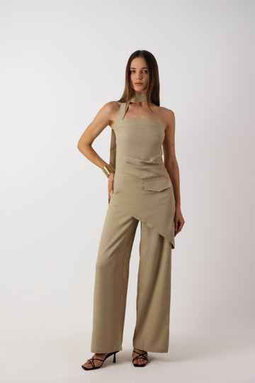 Linen Set In Beige