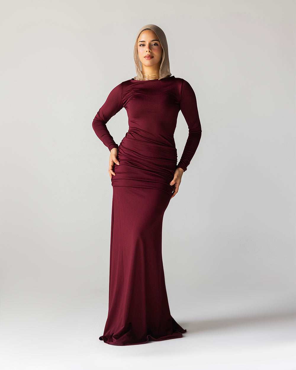Burgandy | Contour Dress