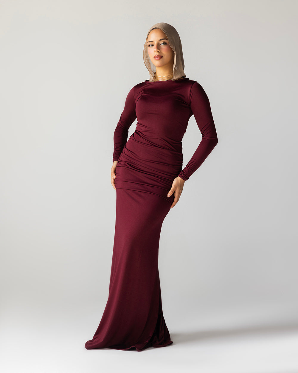 Burgandy | Contour Dress