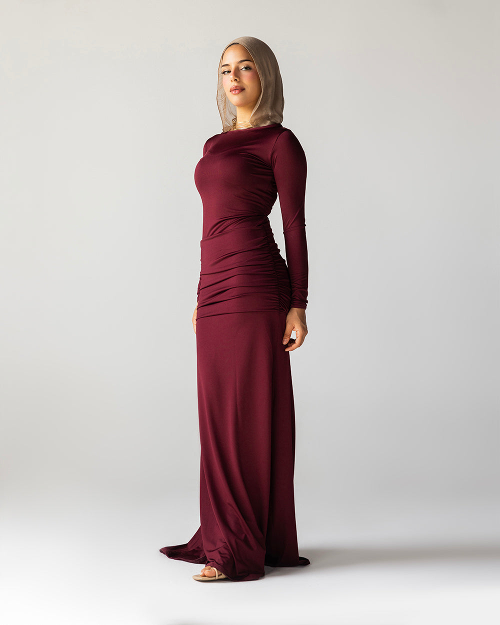 Burgandy | Contour Dress