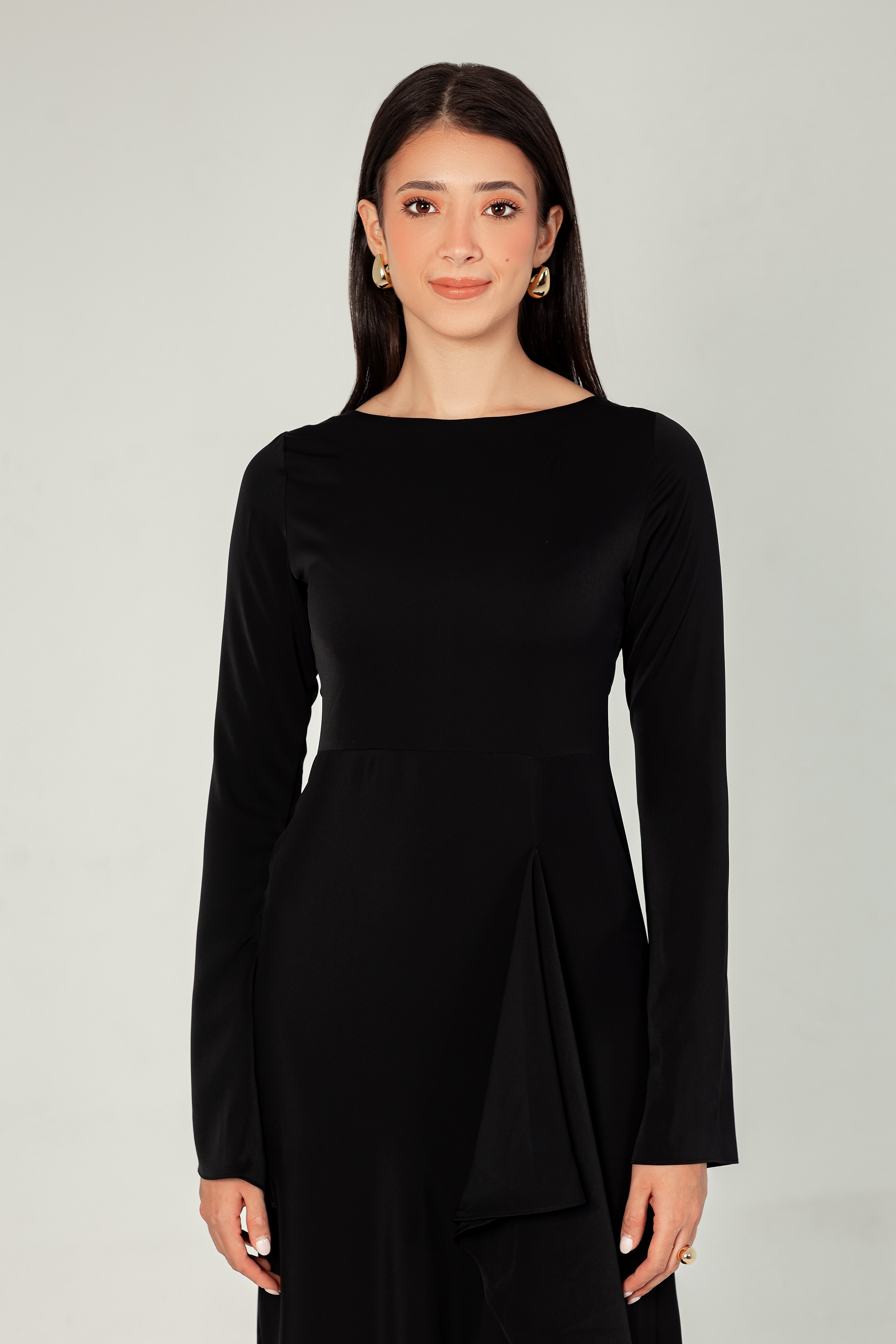 Black Ruffled Dress