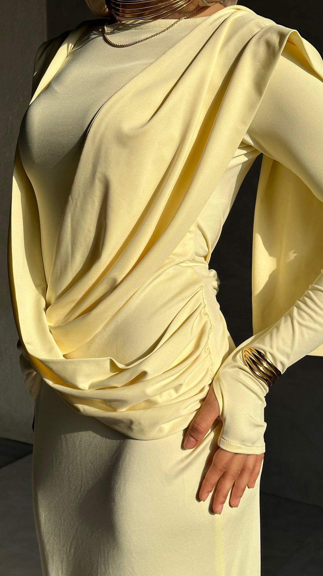 Sienna Dress In Butter Yellow