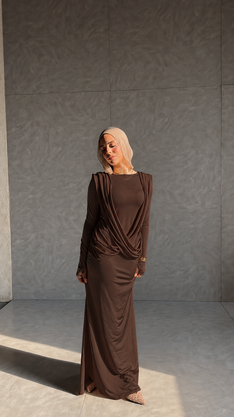 Sienna dress in Mocha