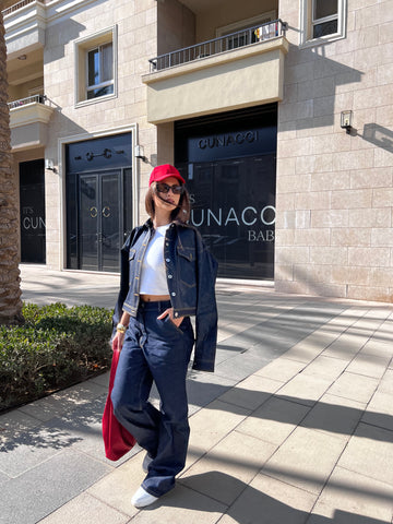 Raw Denim Set in Midnight Blue