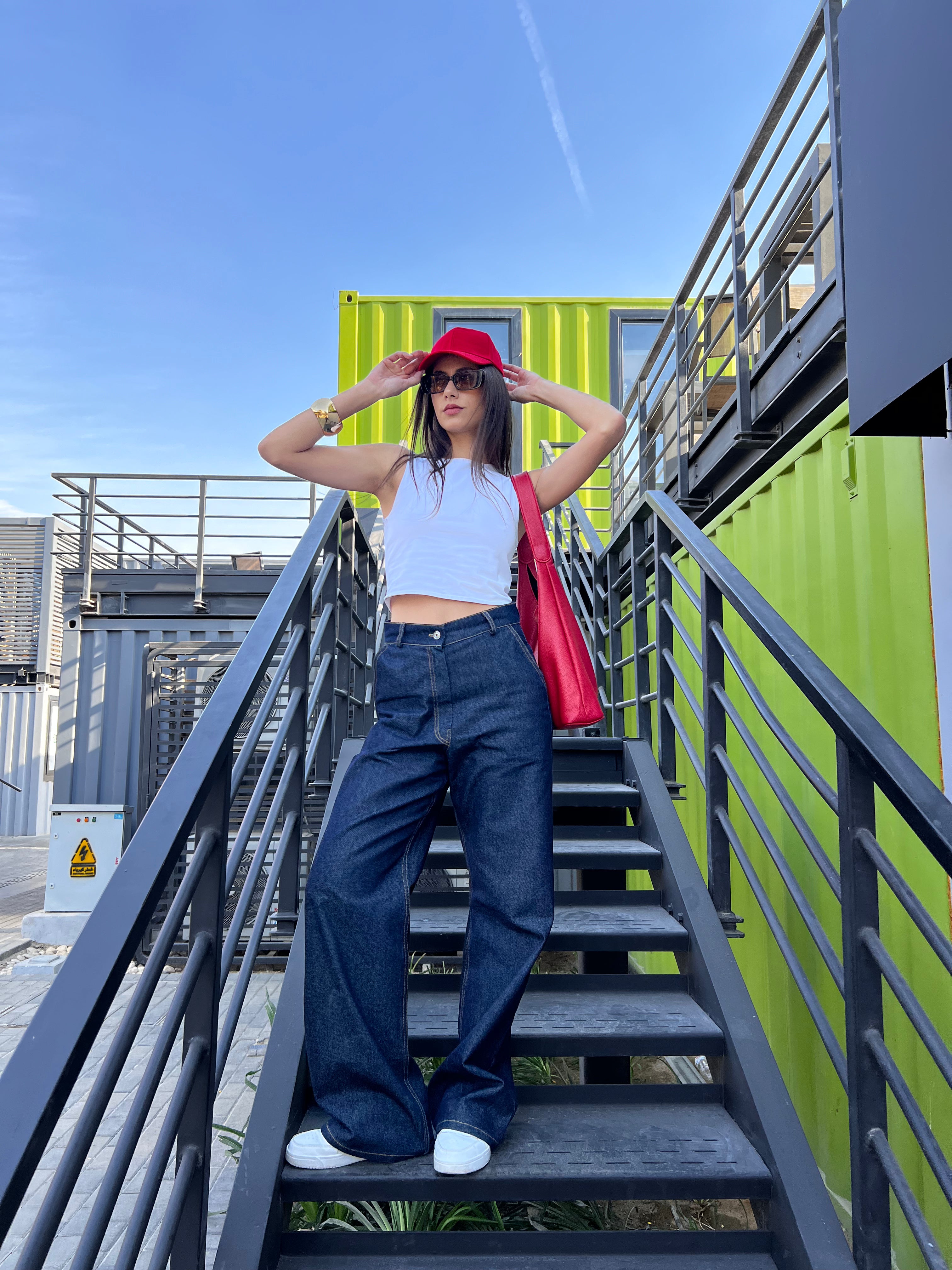 Raw Denim Pants in Midnight Blue