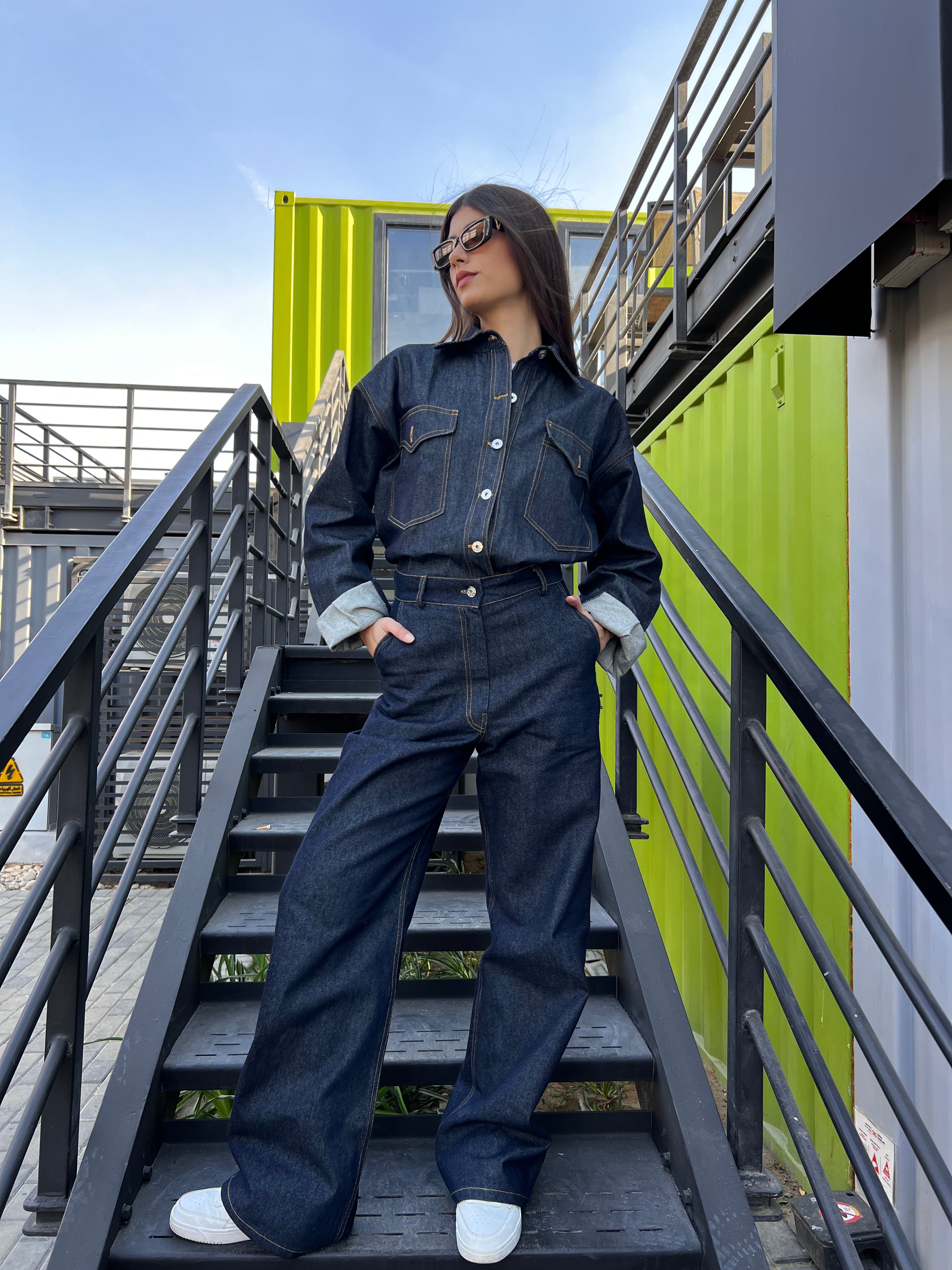 Raw Denim Jacket in Midnight Blue
