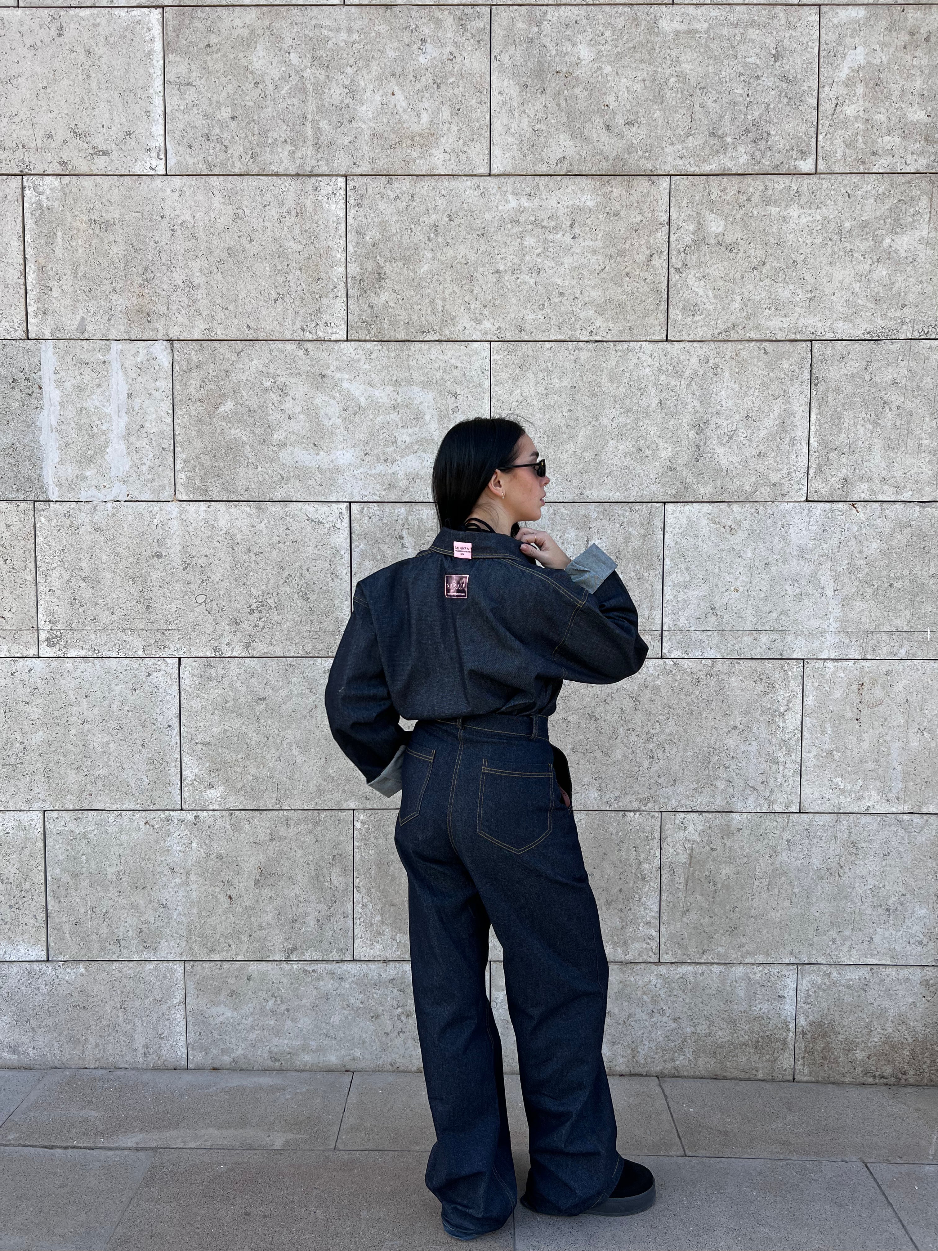 Raw Denim Set in Midnight Blue