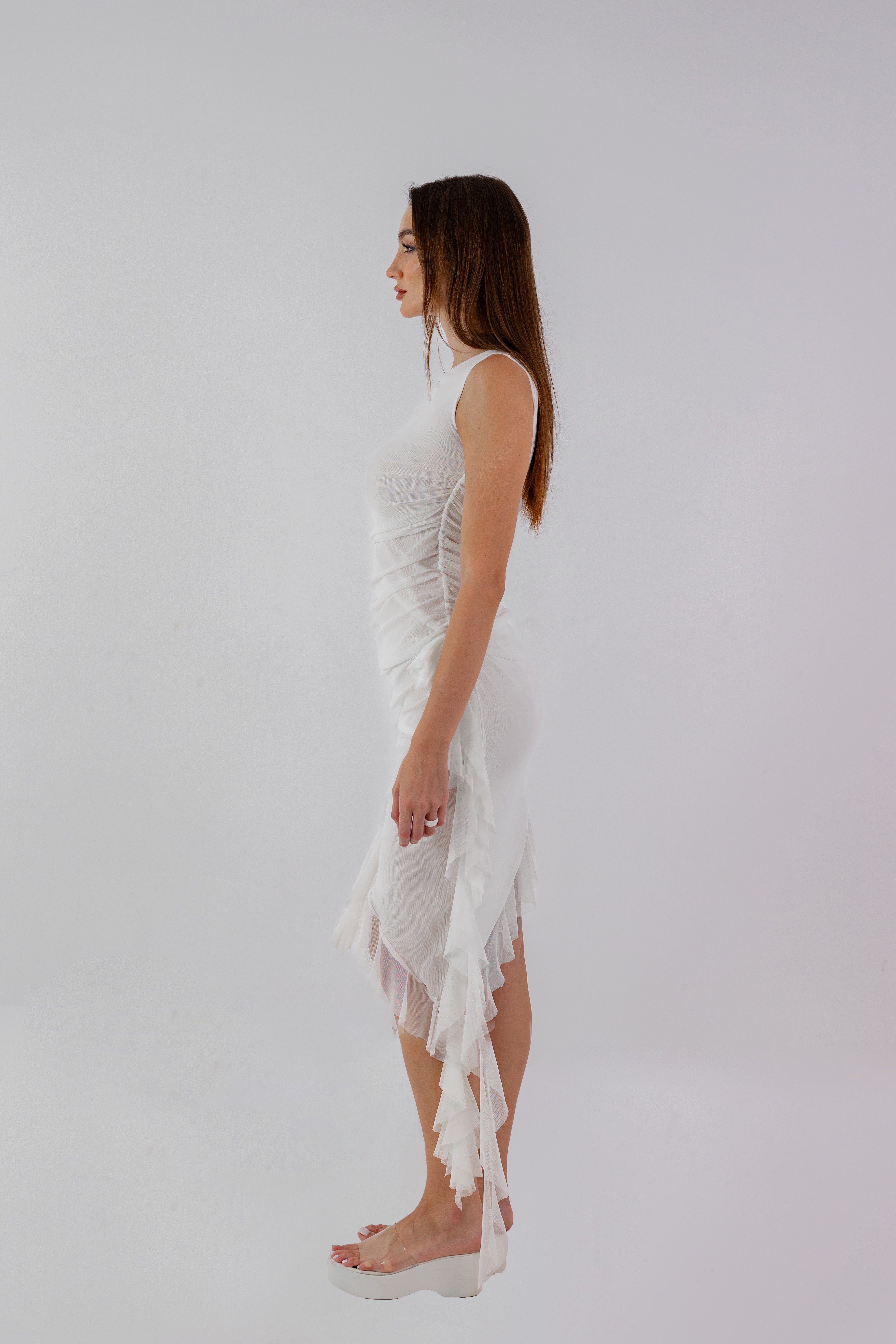 MELO Sway Dress In White