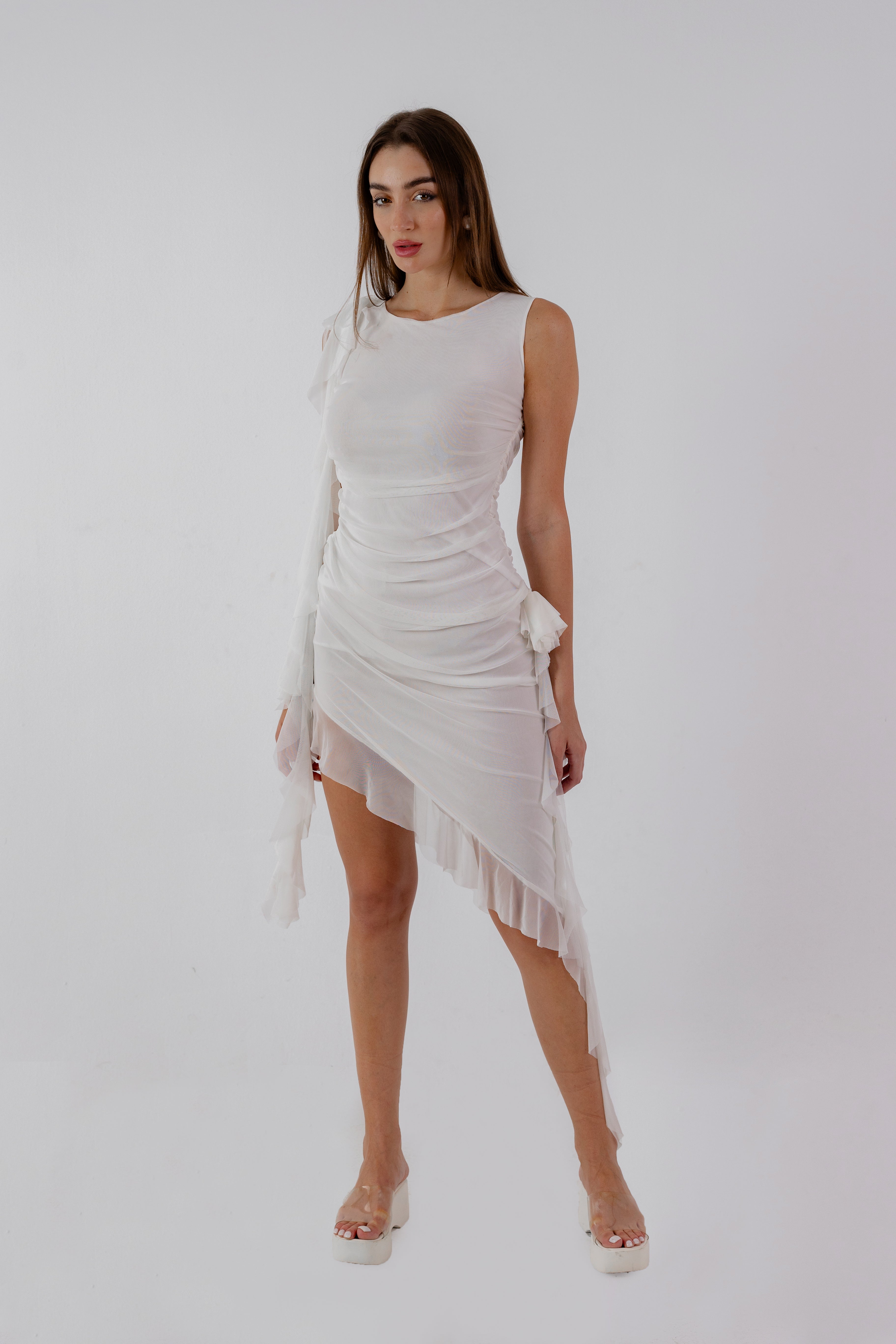 MELO Sway Dress In White