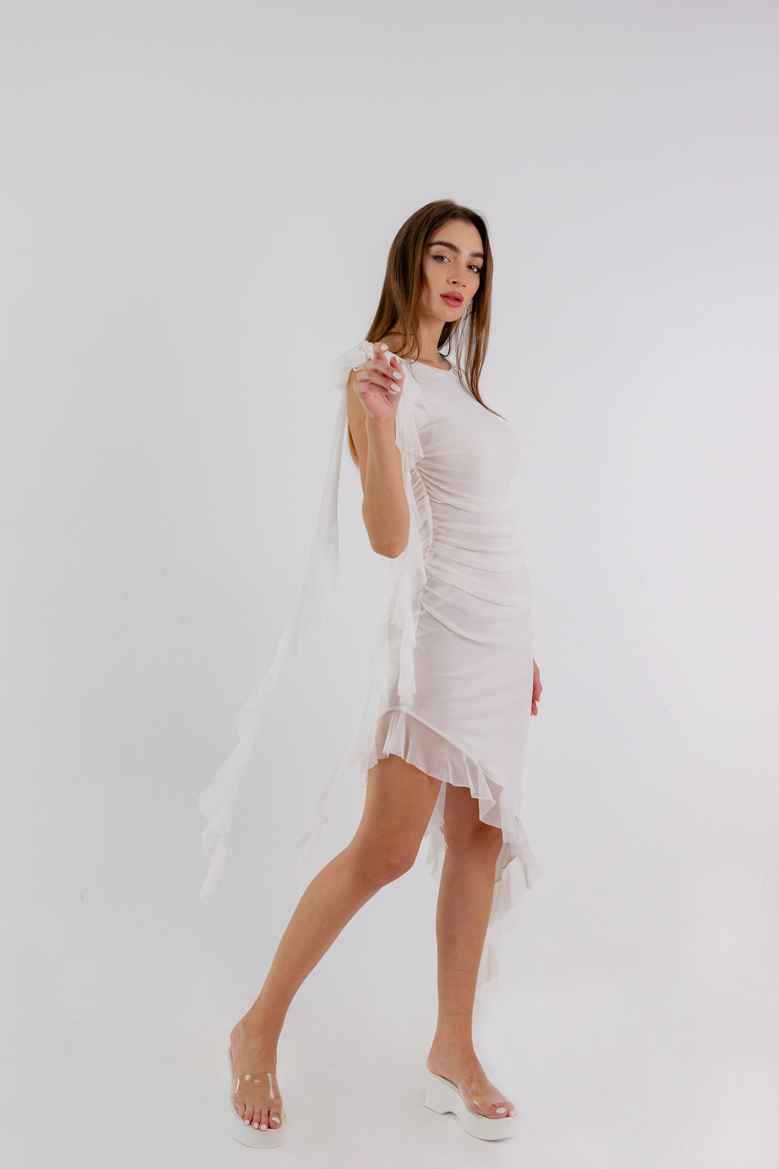 MELO Sway Dress In White
