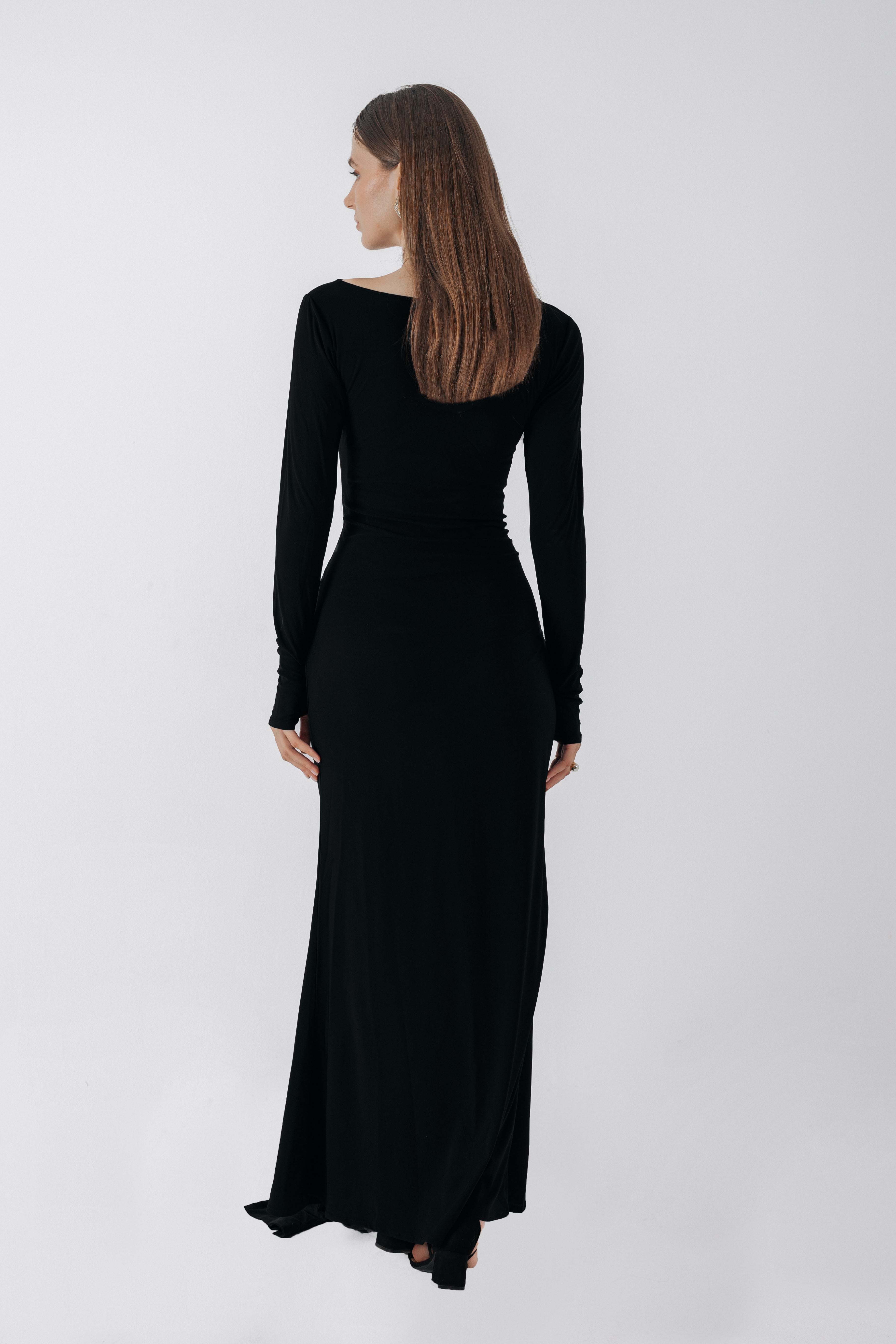Noir Wrapped Dress