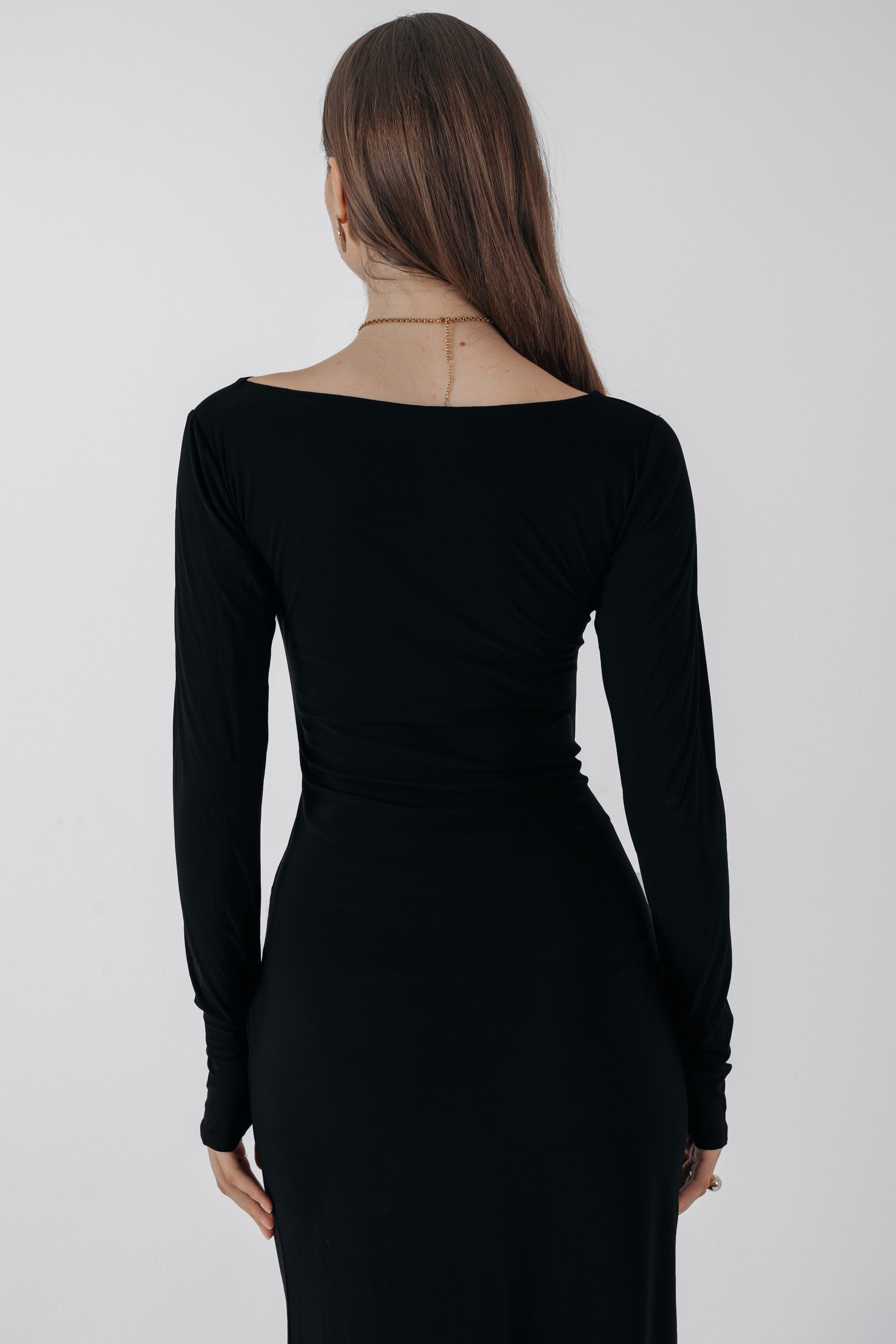 Noir Wrapped Dress