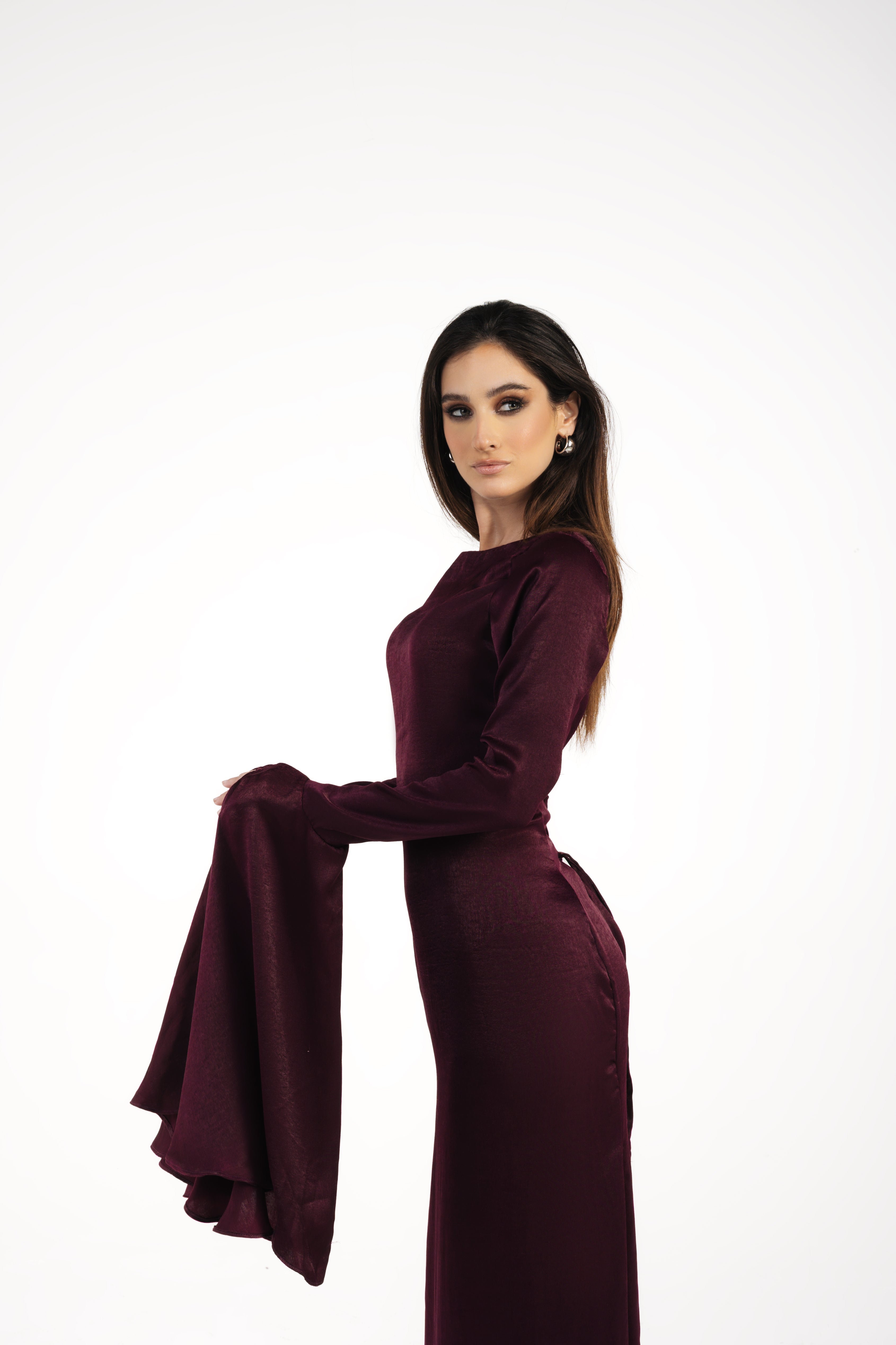 Layaly dress in violet mist