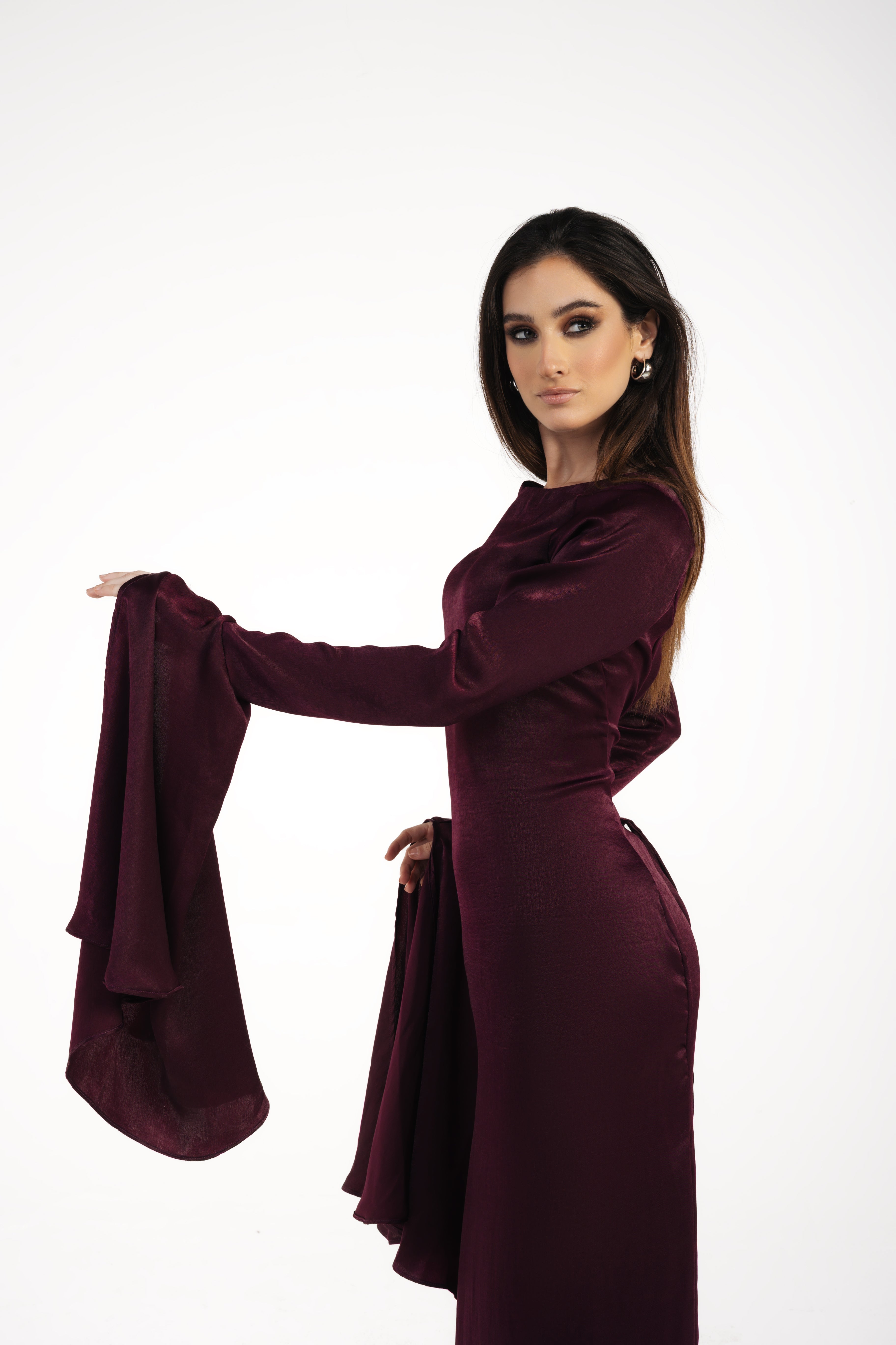 Layaly dress in violet mist