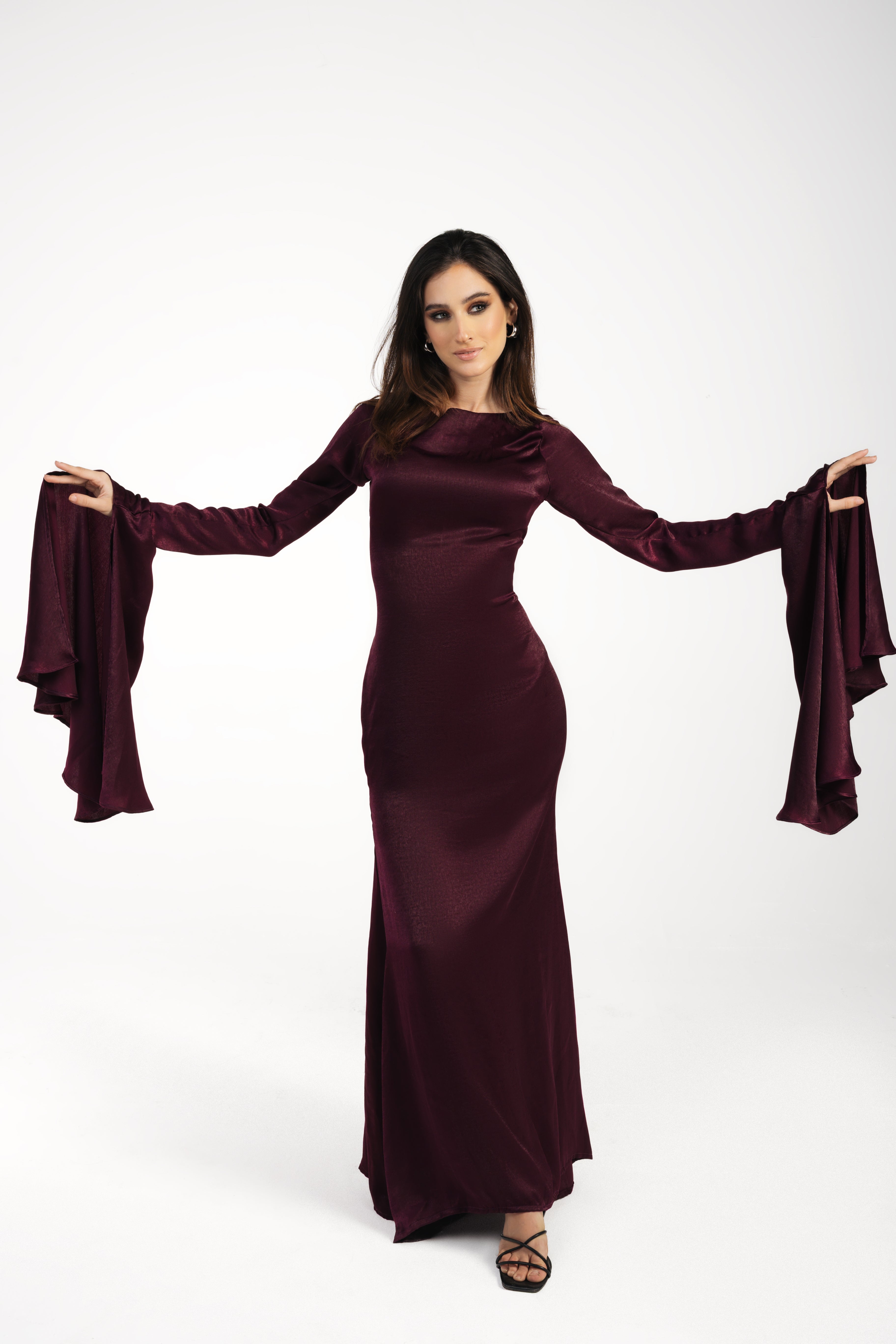 Layaly dress in violet mist